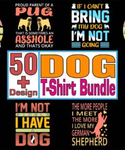 Dog T-Shirt Design Bundle