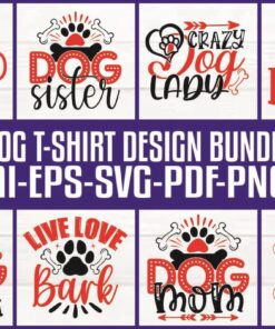 Dog T-shirt and SVG Design Bundle