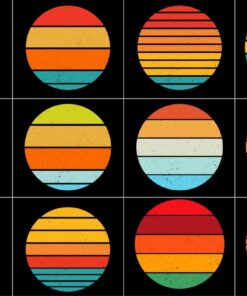 Sunset Retro Vintage Color Palette